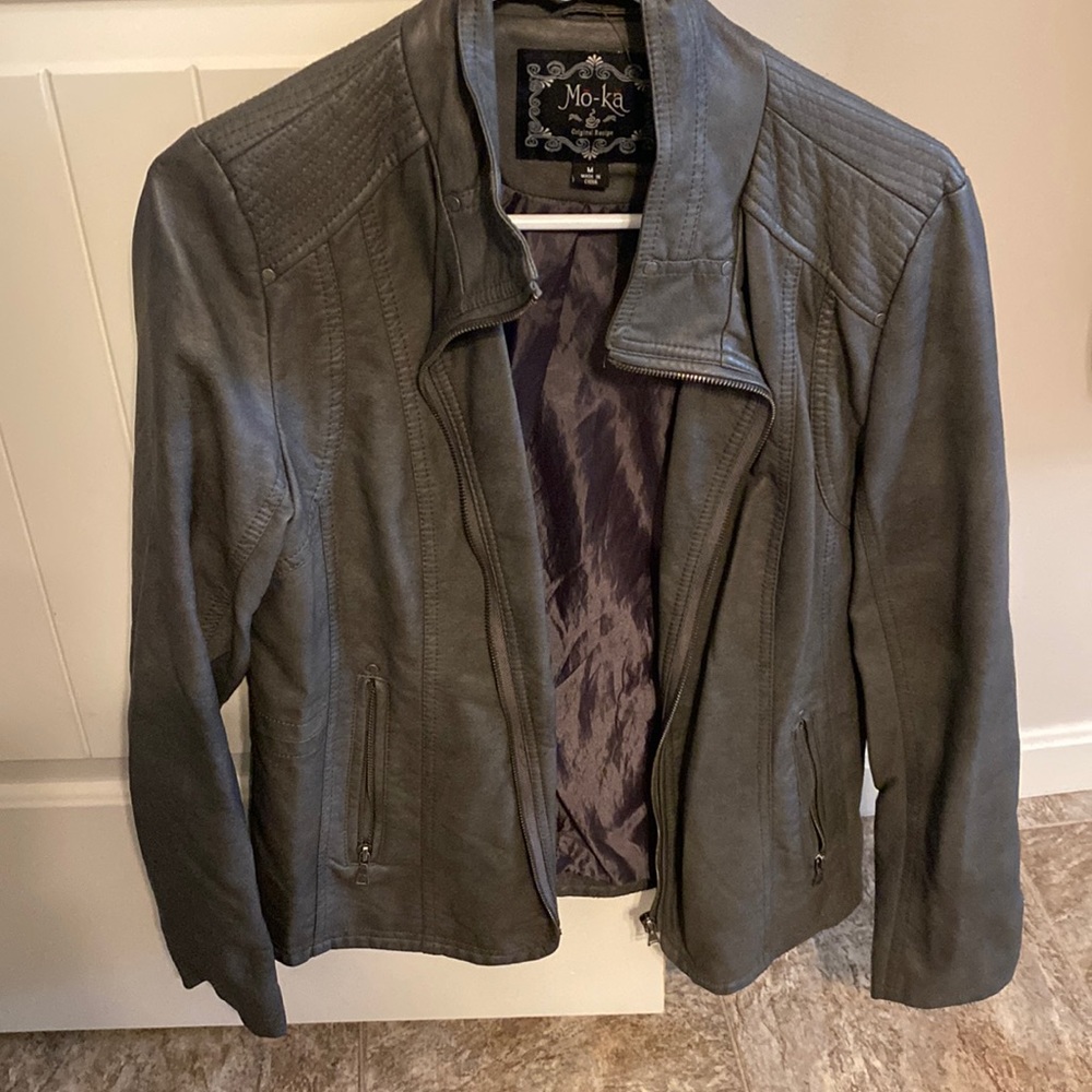Mo-ka faux leather women’s jacket